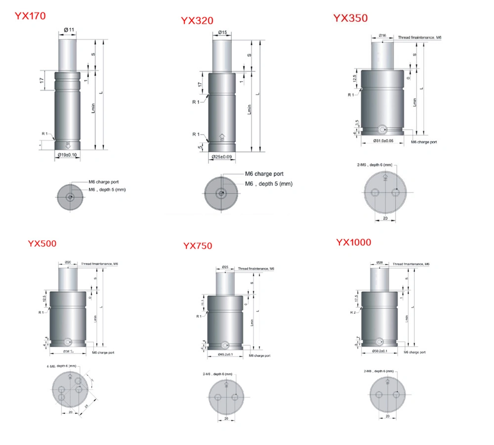 Factory Promotional High Quality Gsn Model Nitrogen Gas Springs for Mold Accessories