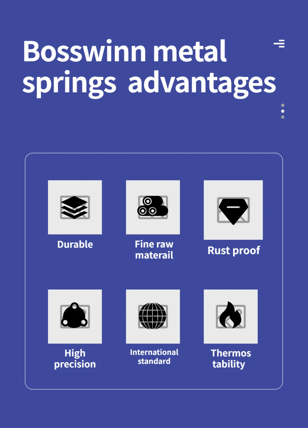 Hourglass Shaped Compression Spring